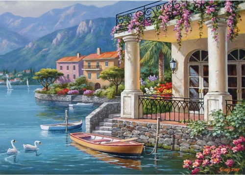 Vista 6 de Anatolian Puzzle - Faro azul, rompecabezas de 3000 piezas, #4936