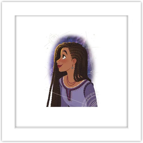 Vista 10 de Trends International Gallery Pops Disney Wish - Póster de pared con retrato de objetos celestiales Asha, 12.00 x 12.00 pulgadas, versión de marco