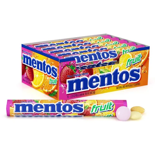 Vista 14 de Mentos Rollo de caramelo de menta masticable, canela, 14 piezas por rollo