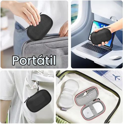 Vista 6 de Funda de transporte para Apple Magic Mouse 1 y 2/Surface Modern Mouse (solo funda)