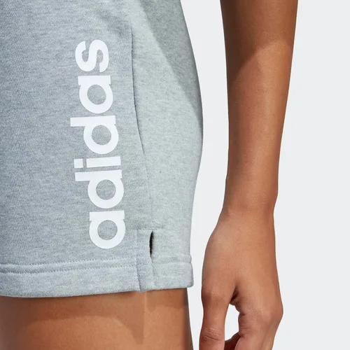 Vista 3 de adidas Pantalones cortos lineales de rizo francés Essentials de talla grande para mujer