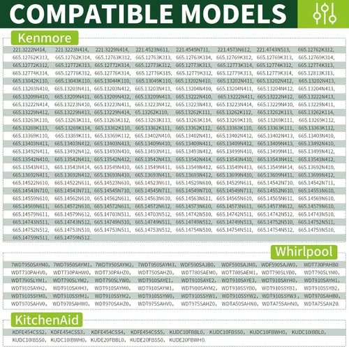 Vista 7 de W10712395 - Estante superior de repuesto para lavavajillas Kenmore Kitchenaid Whirlpool, repuesto W10350375 PS10065979 AP5957560. WDT730PAHZ0