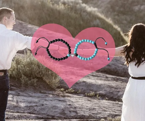 Vista 2 de XIANNVXI Pulseras para Parejas Pulseras a Juego para Él y Ella Pulseras para Regalos de Pareja