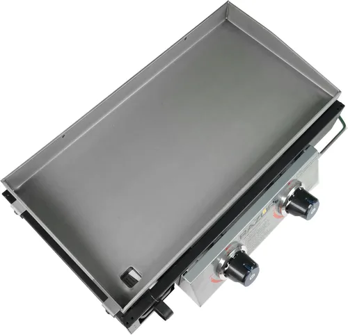 Vista 8 de Razor Griddle GGT2130M - Parrilla portátil de gas propano LP de 25 pulgadas para exteriores, 2 quemadores, con 318 pulgadas cuadradas para cocinar