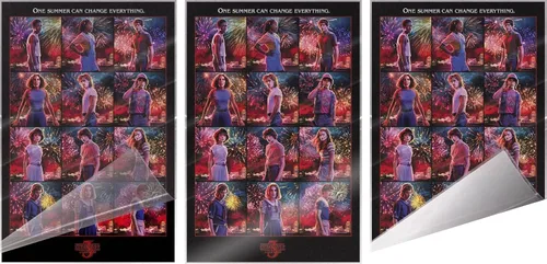 Vista 3 de POSTER STOP ONLINE Stranger Things 3 - Póster para programa de televisión (12 caracteres cuadrícula, montaje) (tamaño: 24 x 36 pulgadas)