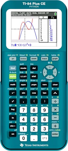 Vista 2 de Calculadora gráfica TI-84 Plus CE, Trinomio Verde Azulado Trinomial Teal