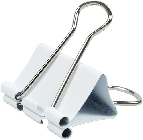 Vista 3 de Broches aprietapapeles JAM Paper®, Blanco