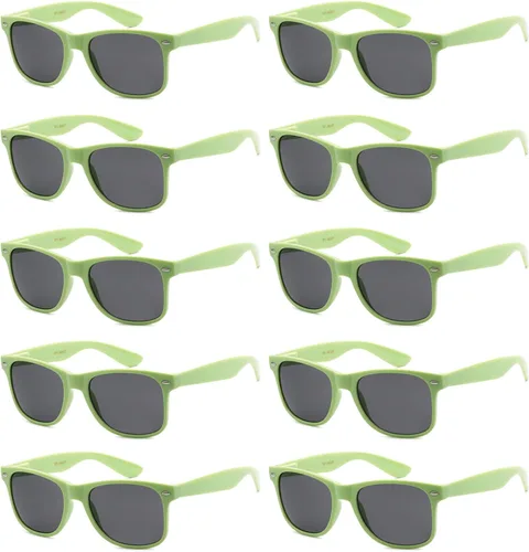 Vista 31 de Paquete de 10 lentes de sol a granel con protección UV para Bandera Americana Humo