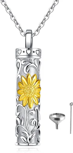 Vista 17 de Sterling Silver Tree of Life Flower Celtic Cremation Ashes Urn Pendant Necklace for Women Bar *Treelife Mom & Kid1