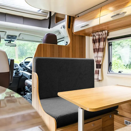 Vista 5 de Tlswshsy Fundas de cojín para comedor de autocaravana, protector elástico para muebles de sofá biplaza, fundas elásticas para cojines de cámper