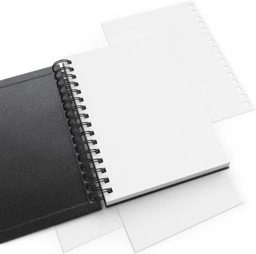 Vista 5 de ARTEZA Juego de cuaderno de bocetos de acuarela, paquete de 3, 64 páginas por libro, 5.5 x 8.5 pulgadas, cuadernos de espiral de tapa dura negra