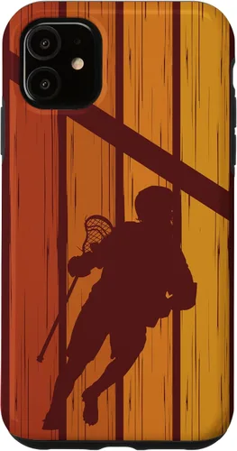 Vista 5 de iPhone 15 Retro Lacrosse Goalie Goalkeeper - Vintage Lacrosse Goalie Case