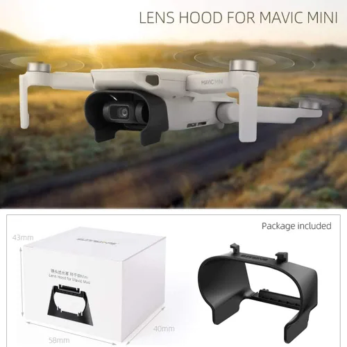 Vista 9 de Mavic Mini - Protector de cámara antirreflejos, protector de lente para DJI Mavic Mini/Mavic Mini 2