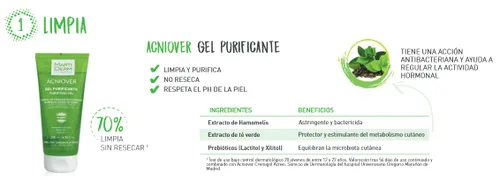 Vista 3 de Acniover Gel Purificante Piel Grasa Y Acnéica 200 Ml