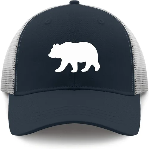 Vista 9 de devor Gorras de béisbol con diseño de oso para mujer, divertido sombrero ajustable para papá