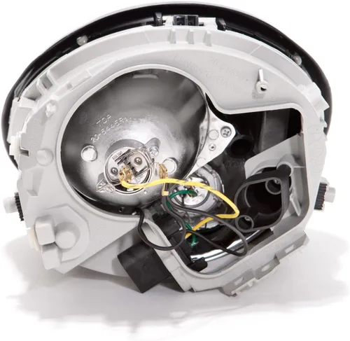 Vista 6 de PERDE set de luces delanteras cromadas, halógenas con cristales de rendimiento, para 1998-2005 Volkswagen Beetle.