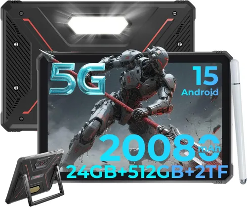 Vista 9 de HOTWAV R9 Ultra 5G Rugged Tablet with Pen, 24GB+512GB+2TB 11" 2K 20080mAh