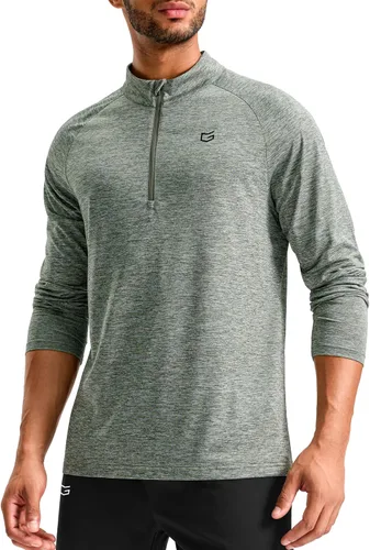 Vista 19 de G Gradual Camisetas deportivas de manga larga con cremallera de un cuarto Blanco