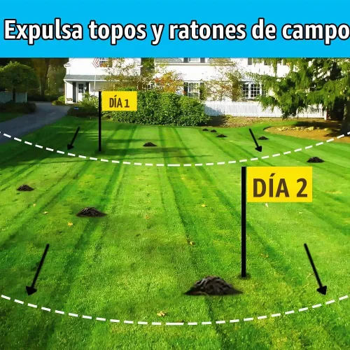 Vista 4 de Repelente de mole, 100 % aceite de castor, 32 onzas, concentrado