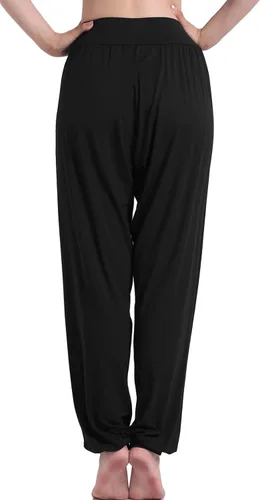 Vista 4 de Marca Hoerev pantalones de modal y elastano súper suave para yoga y pilates.