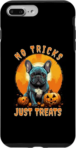 Vista 12 de iPhone 16 No Tricks Just Treats French Bulldog Halloween Frenchie Case