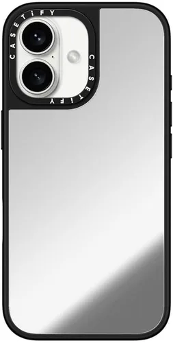 Vista 69 de CASETiFY Funda de espejo para iPhone Air [Reflejante/Compatible con Magsafe / Protección contra caídas de 4.9 pies de grado militar 1X] - Negro