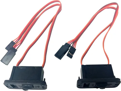 Vista 4 de Paquete de 2 interruptores de encendido/apagado resistentes estilo JR con LED brillante y puerto de carga 1061