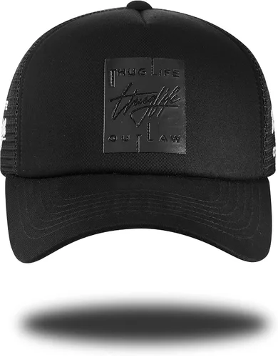 Vista 2 de Thuglife Rubber Box Patch Sport Outdoor Kpop Mesh Baseball Cap Foam Trucker Hat