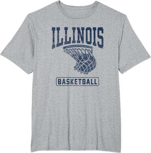 Vista 13 de University of Illinois Fighting Illini - Camiseta de baloncesto, Gris