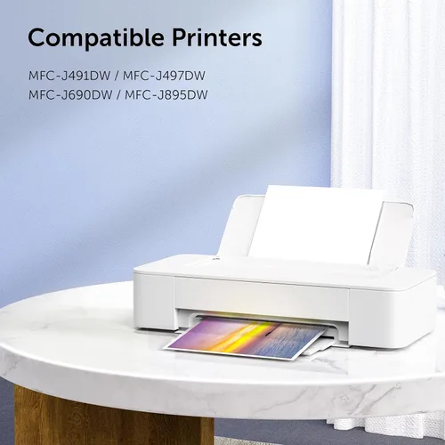 Vista 2 de LC3013 LC3011 - Cartuchos de tinta compatibles con Brother LC3013XL LC3011, alto rendimiento, trabajo con impresora Brother MFC-J497DW MFC-J491DW
