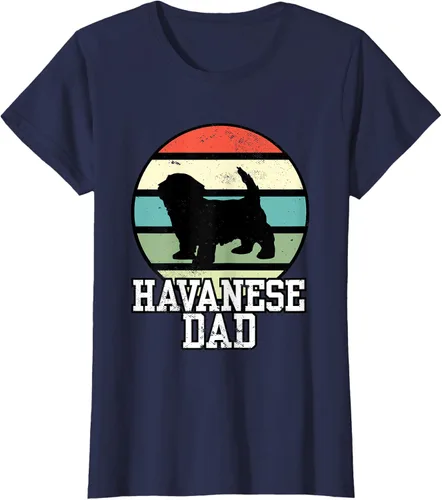 Vista 15 de Camiseta Havanese Dad I Retro Havanese