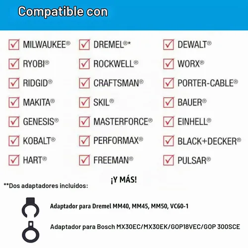 Vista 6 de MiraShine Hojas de carburo triangular multiherramienta oscilante para lijar, triturar hormigón, lechada de mortero Thinset adhesivos y madera