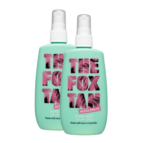 Vista 10 de The Fox Tan Bruma de bronceado rápido, acelerador de bronceado para bronceados más oscuros y rápidos, crea una piel bronceada dorada e impecable
