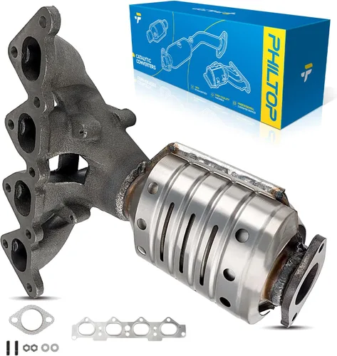 Vista 20 de PHILTOP Convertidor Catalítico de Ajuste Directo para Murano 2009 2010 2011 2012 2013 2014 3.5L, Cáscara de Acero Inoxidable Aluminio 203-1010