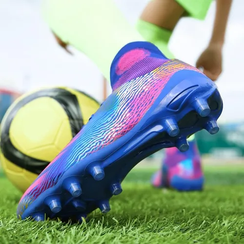 Vista 5 de zcdyn Botas de fútbol para hombre, zapatos de fútbol para hombre, zapatos de punta cómodos, atléticos para adultos