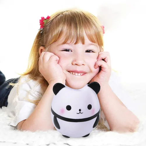 Vista 3 de Squishy Panda Squishies Jumbo Slow Rising Squishies Lovely Stress Relief Squishies Juguetes para niños y adultos 6.7 pulgadas de tamaño grande.