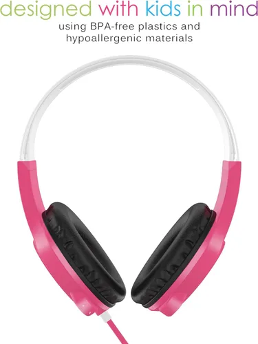 Vista 7 de MEE Audio KidJamz - 3 auriculares de escucha segura para niños con limitador de volumen y micrófono integrado, auriculares ajustables en la oreja