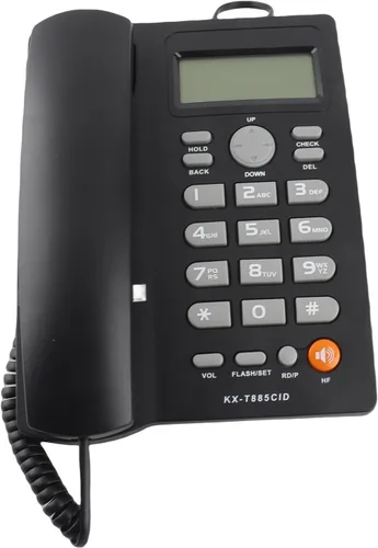 Vista 9 de Teléfono fijo con cable, con pantalla/llamada en espera, manos y llamadas, función de reducción de ruido silenciosa integrada, adecuado para oficina