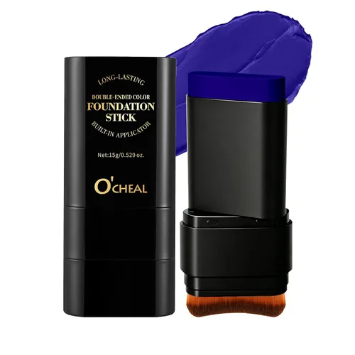 Vista 13 de O'CHEAL Pintura facial y corporal en barra, maquillaje de disfraz de 02# blanco