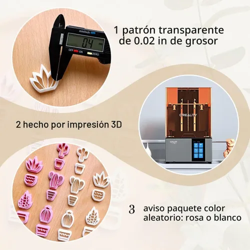 Vista 6 de KEOKER Cortadores de arcilla para joyas de arcilla polimérica, cortadores de arcilla polimérica de cactus para fabricación de joyas, 10 formas