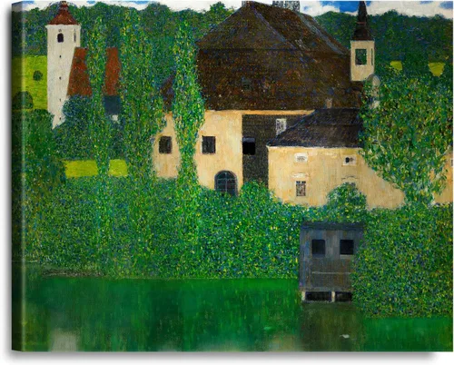 Vista 47 de A&T ARTWORK Avenue to Schloss Kammer por Gustav Klimt. Las reproducciones de arte clásico del mundo, impresiones en lienzo giclée para decoración
