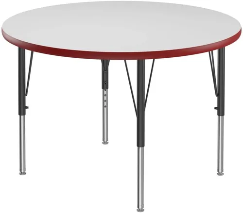 Vista 53 de Correll - Mesa rectangular de 24 x 36 pulgadas, mesa de actividades superior de borrado en seco, altura ajustable (19 a 29), laminado de alta