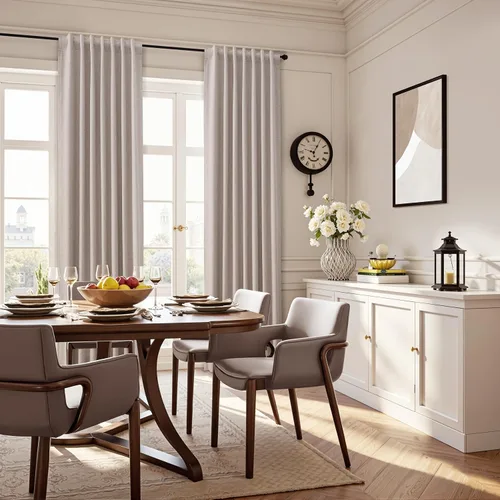 Vista 63 de Guken Cortinas opacas de lino, 2 paneles rústicos, elegantes, 100% opacas, con aislamiento térmico, banda de ganchos y trabilla trasera, 52 x 84