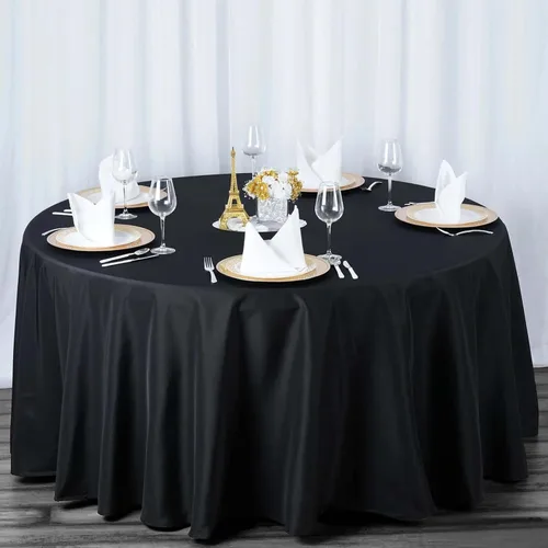 Vista 74 de Efavormart - Mantel redondo de poliéster de 90 pulgadas sin costuras de calidad comercial para banquetes de boda, restaurante