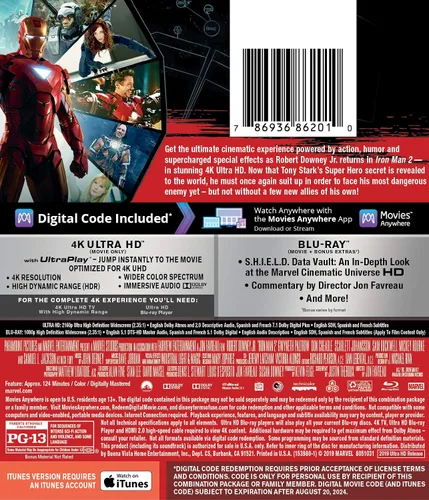 Vista 2 de Iron Man 2 Feature 4K UHD