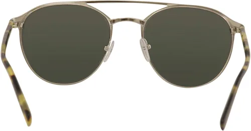 Vista 4 de Prada PR 62TS - 5243O1 - Lentes de sol con parte superior concebida color negro mate sobre plateado con verde de 2.126in
