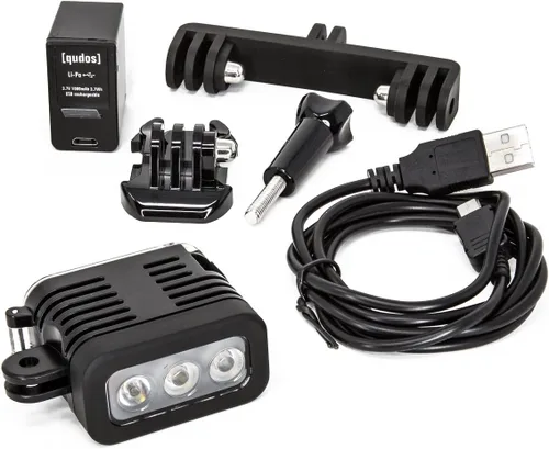 Vista 2 de SSE Luz de buceo impermeable de alta potencia – Luz de video subacuática LED para GoPro Hero 3 a Hero 14 – Compatible con Hero