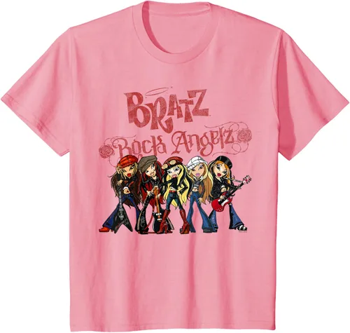 Vista 38 de Bratz Camiseta Rock Angelz Group Shot Negro