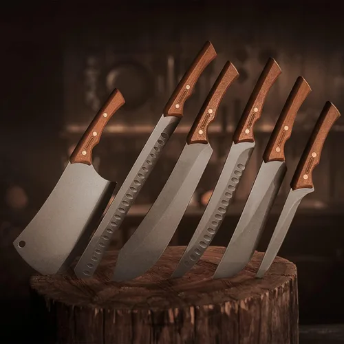 Vista 4 de Tramontina Churrasco - Cuchillo de acero inoxidable de hoja negra de 9.843 in, el mejor diseño para uso en exteriores, cuchillo Gyu, hoja de acero