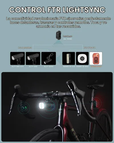 Vista 10 de Magicshine SEEMEE 100AD Radar Luz trasera para bicicleta con control FTR